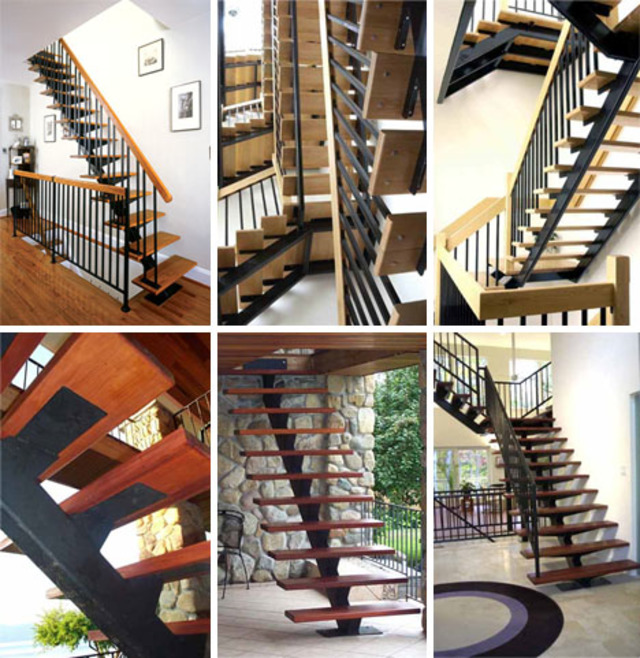 hanging floating modern stairs