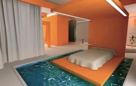 Water bed moat idea