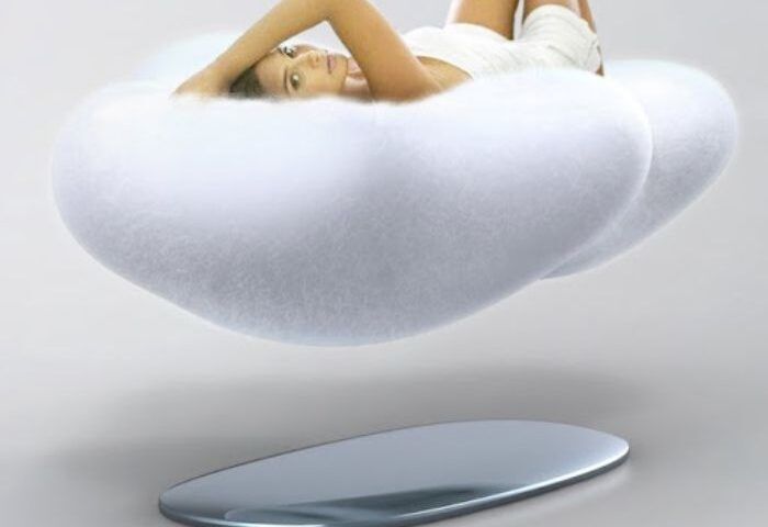 Magnetic hover bed cloud design