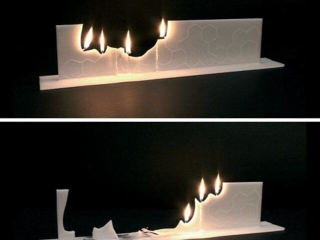 Multi flame candle by Christoph Van Bommel