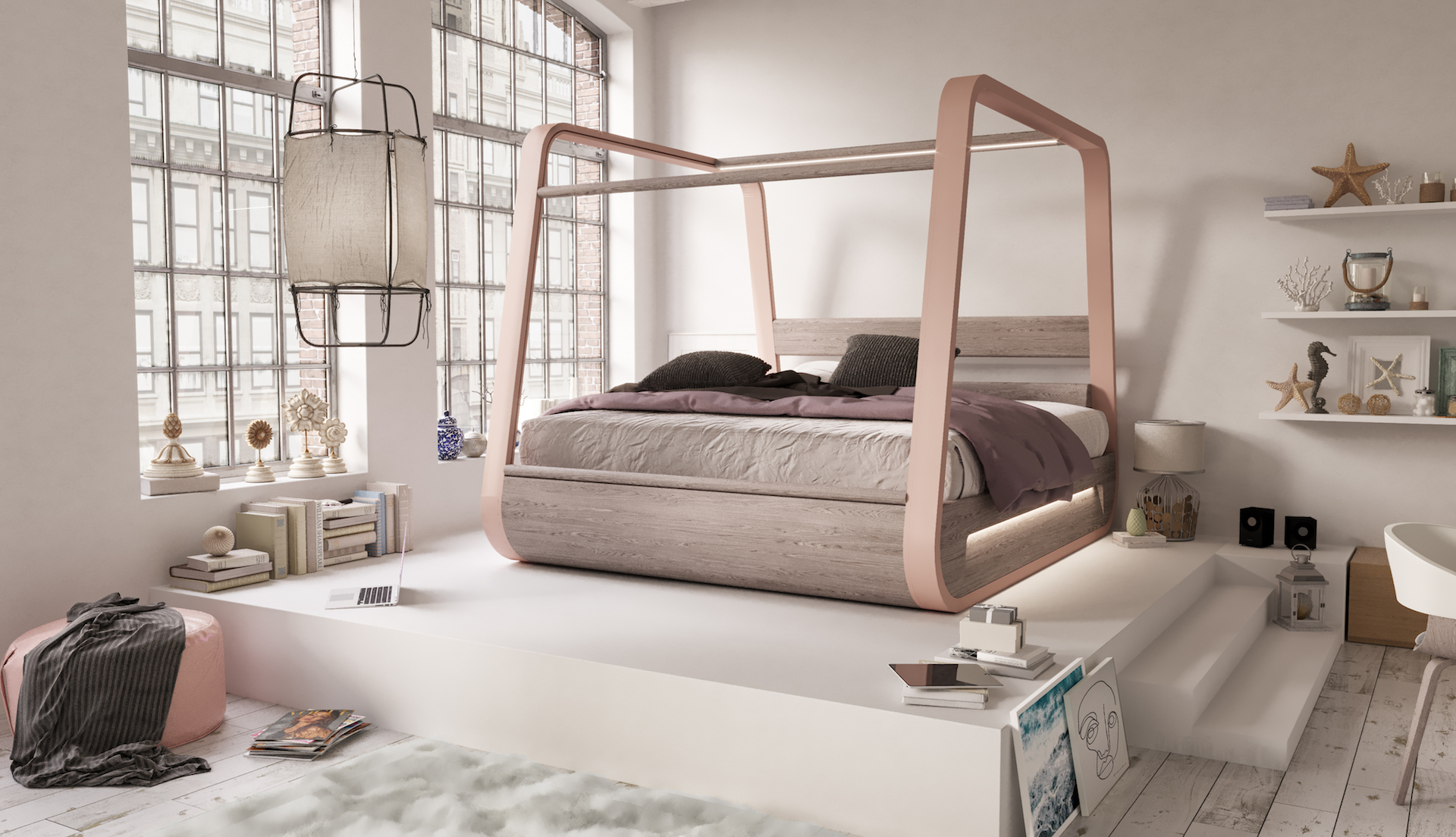 Modern smart outlet bed