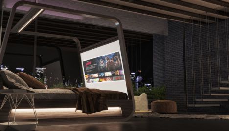 HiBed built-in theater screen