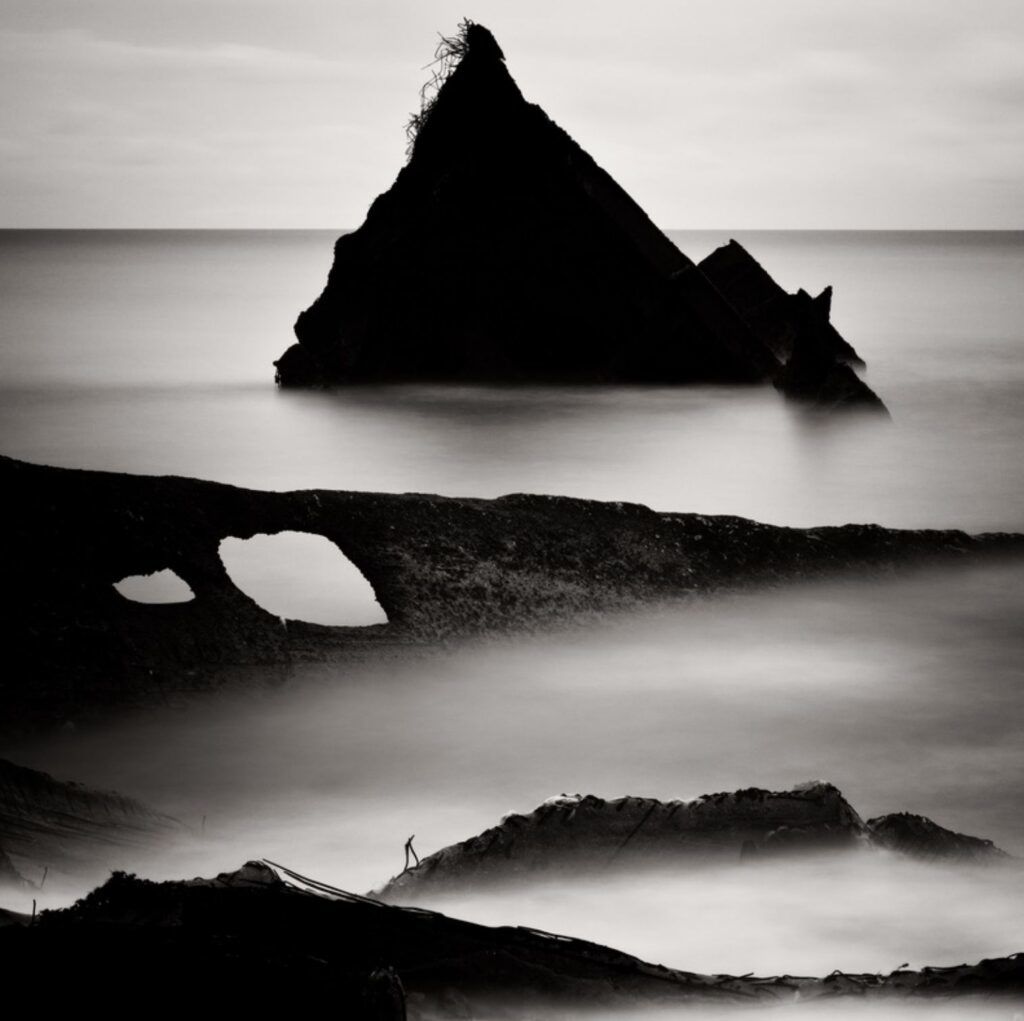Nowhere photo series isolated places rock stacks