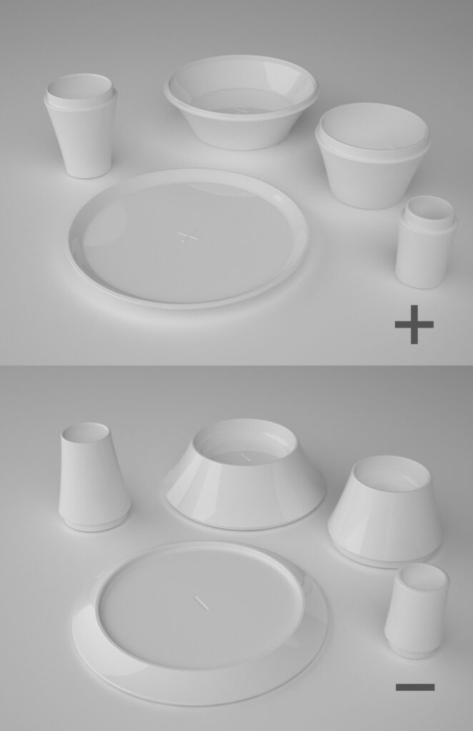 Portion control plates by Soo Kwon plus
