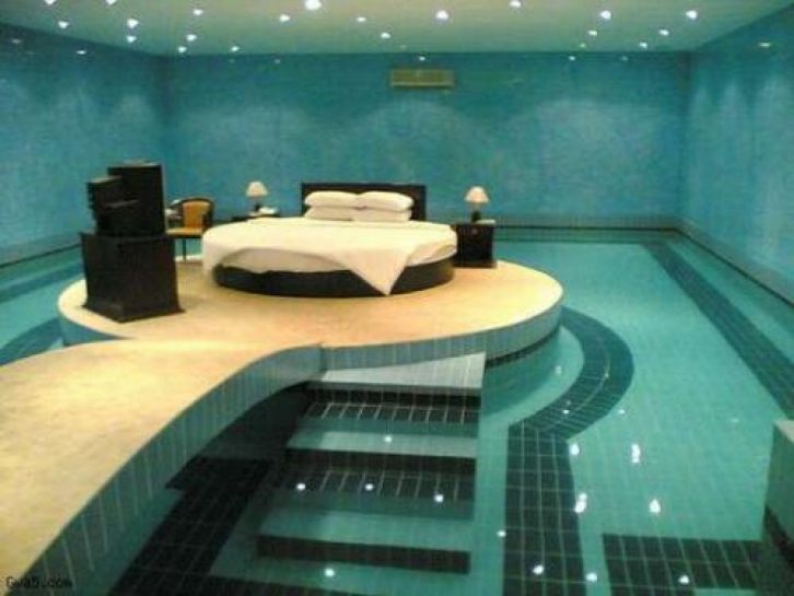 Swimming pool dream bedroom