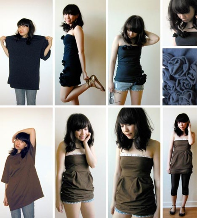 Oversized t shirt upcycle sale