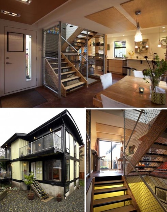 Shipping container built house