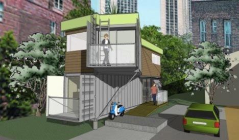 Shipping container house design