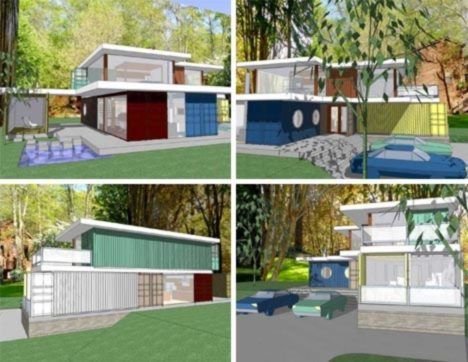 Shipping container houses examples