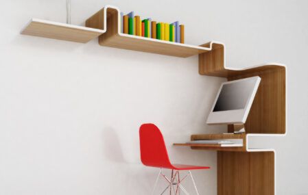 Minimalist desk design