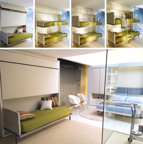 Fold Out Murphy Bunk Beds Designs, Double Loft Bed Ideas