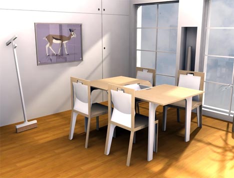 Extendable Wood Dining Room Table Set With A Twist Designs Ideas On Dornob
