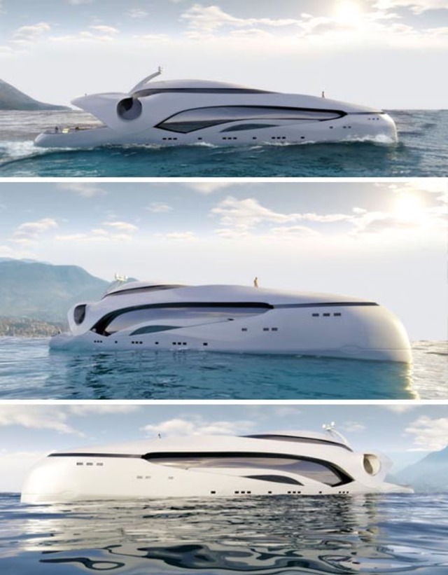 futuristic cool house boat design
