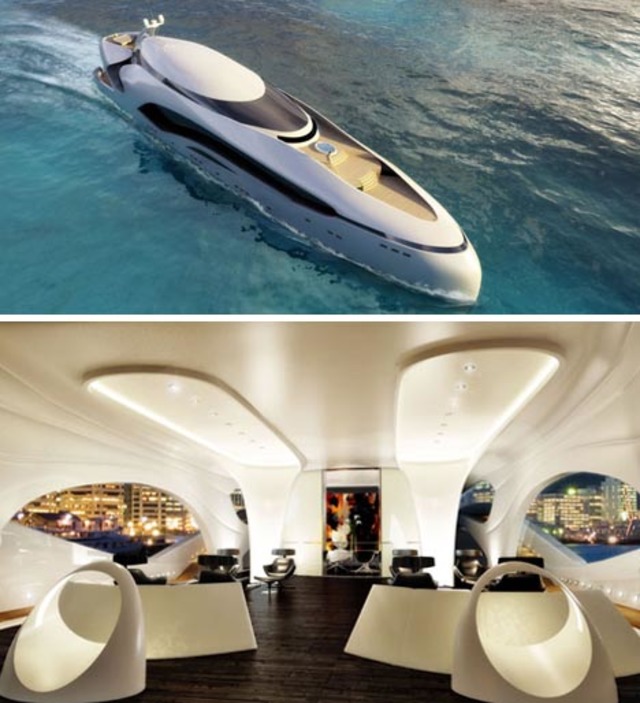 futuristic yacht design