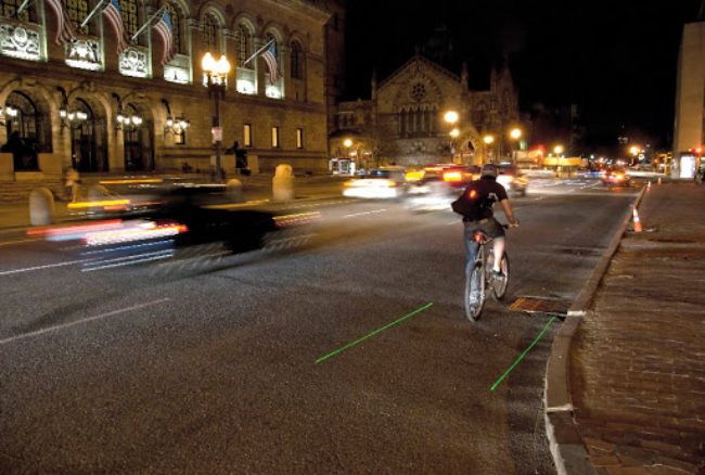 lightlane bike projection