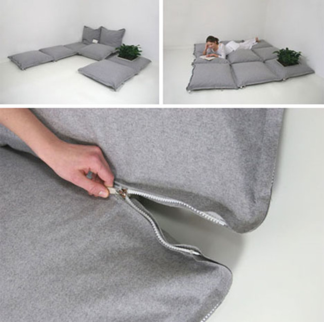 zip zip modular floor pillows