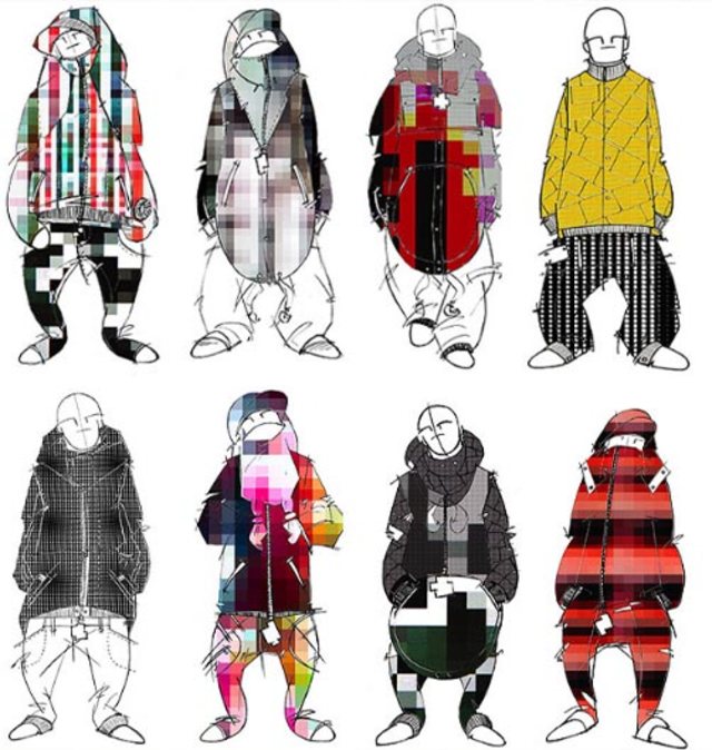 pixelated clothes fashion