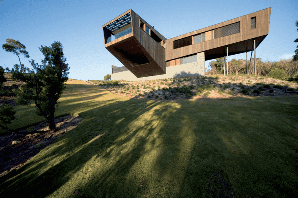 Cape Schanck House Jackson Clements Burrows from below