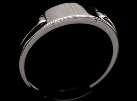 titanium ring with hidden diamond