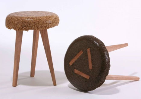upcycled wooden stools