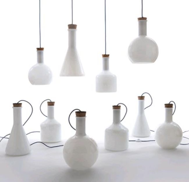 Benjamin Hubert lab glass pendant lamps series