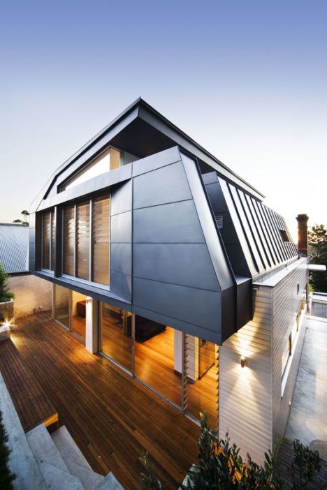 Ultramodern addition from the side