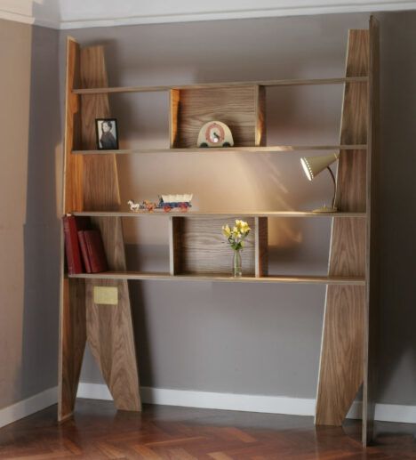 Bookshelf design converts to a coffin