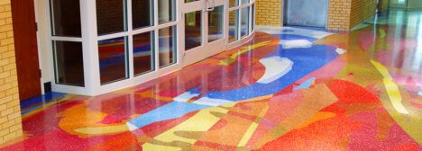 Enviroglas colorful floor