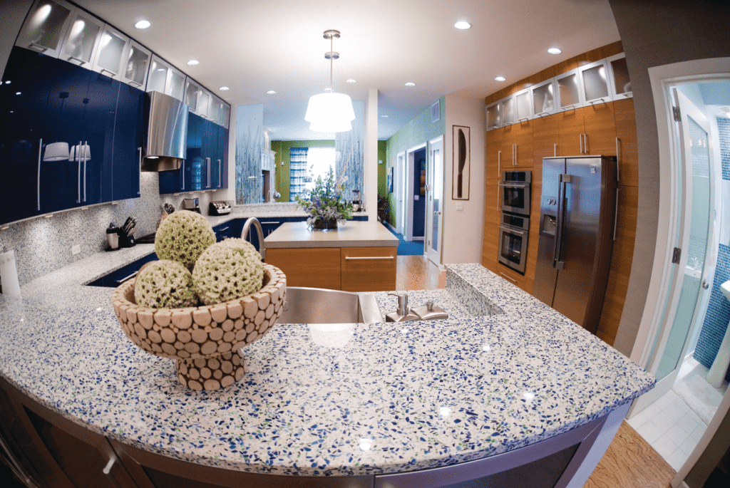 Enviroglas recycled glass kitchen counters