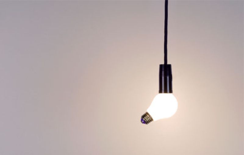 Offbeat incandescent light bulb design