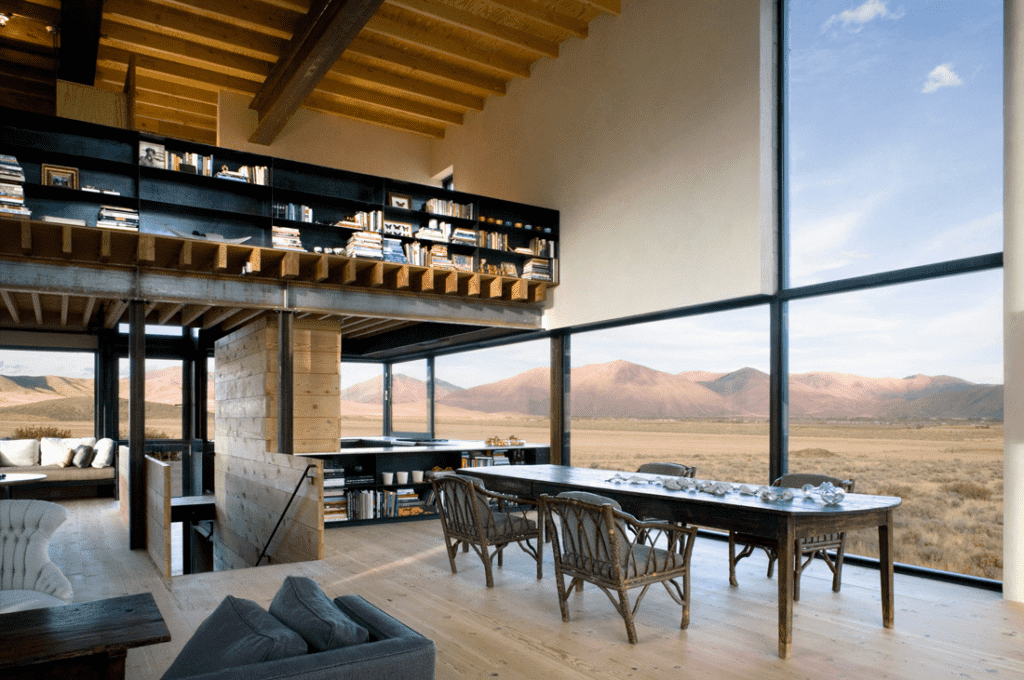 Outpost Concrete Home in Idaho Olson Kundig view