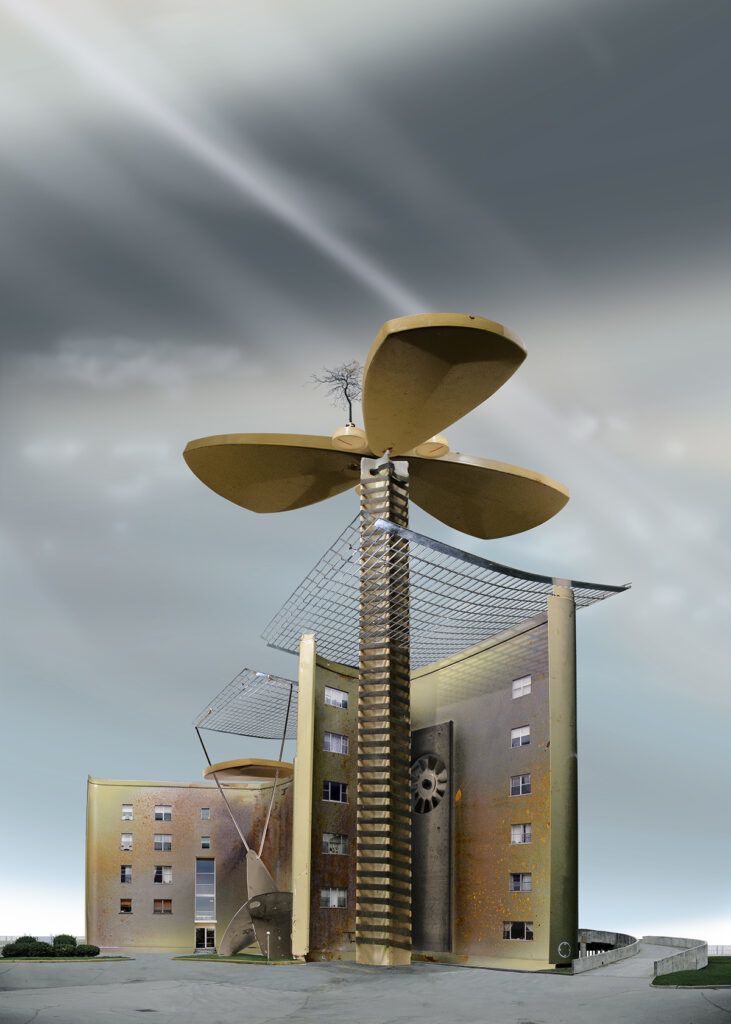 Trautrimas Habitat Machines windmill buildin