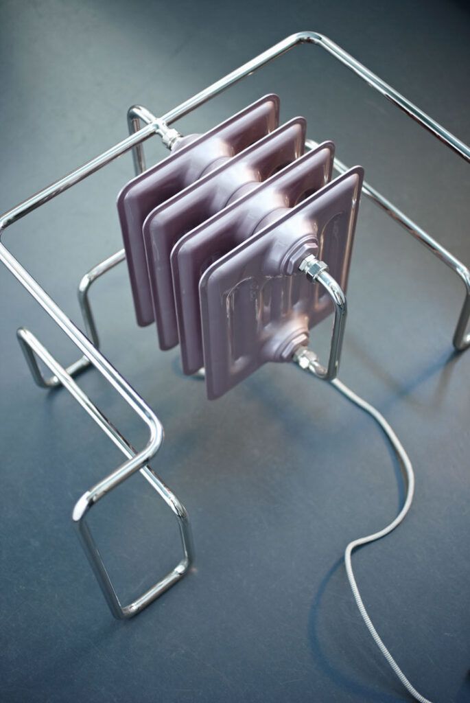 Water heater sculpture Bas van Raay purple