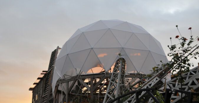 Waterpod installation geodesic