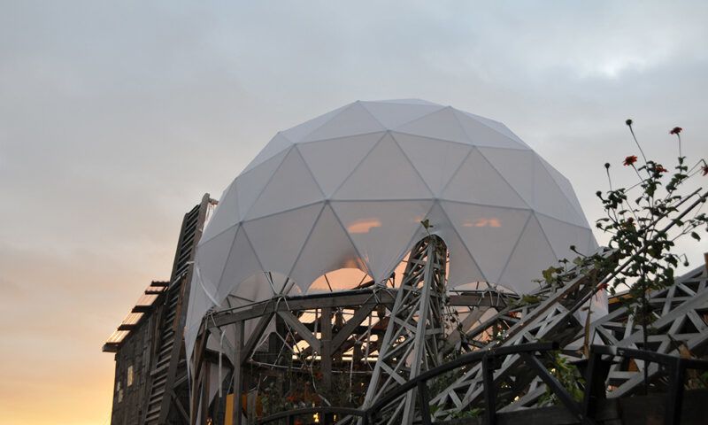 Waterpod installation geodesic