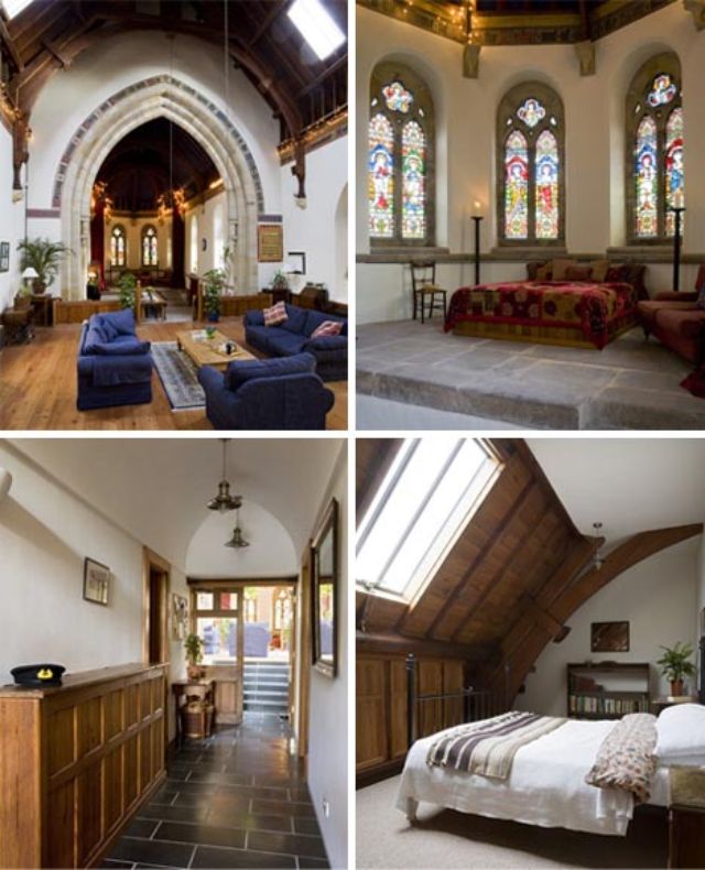 converted church home interiors