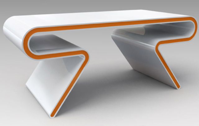 futuristic desk table atomare
