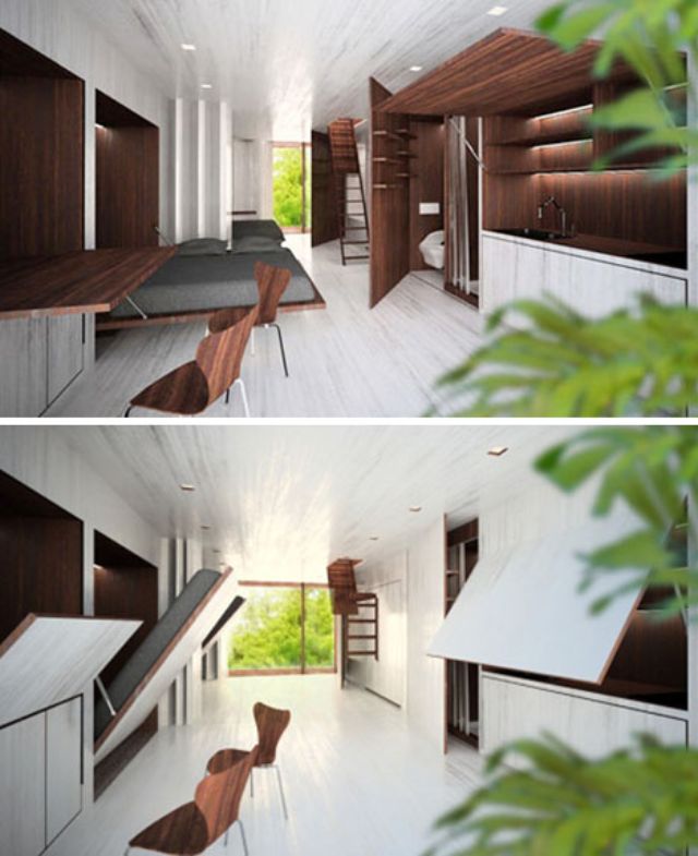 futuristic ecomobi fold out living spaces