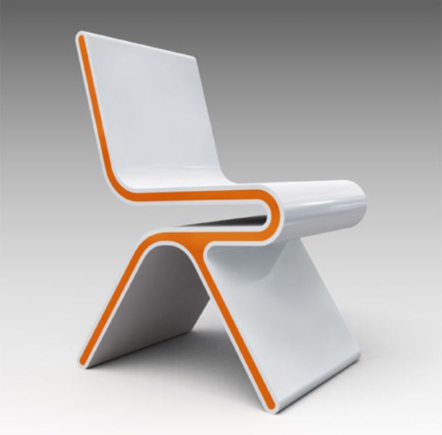 futuristic sleek chair design