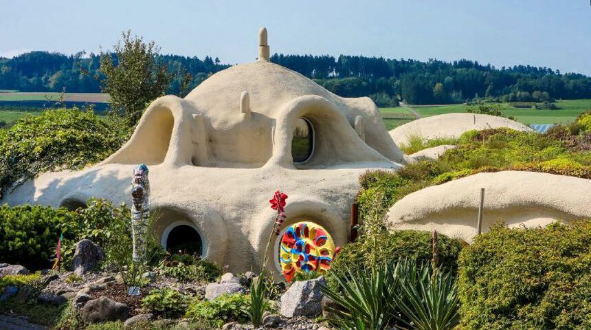 earth sheltered house