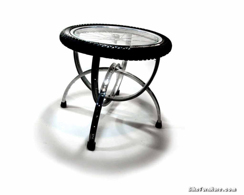 metal furniture bike table