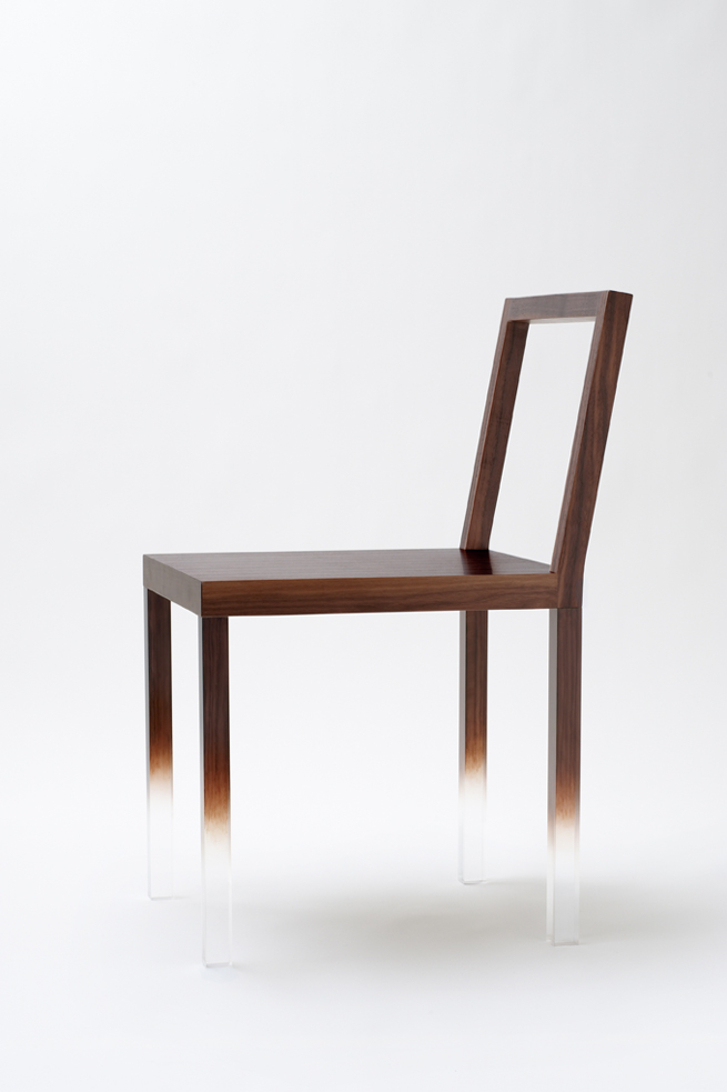nendo fadeout chair side view
