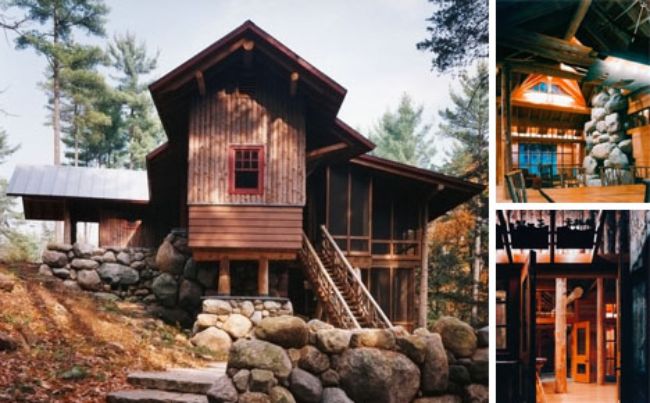 rustic small log cabin