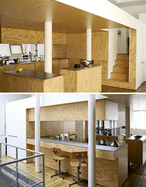 simple modern loft space design