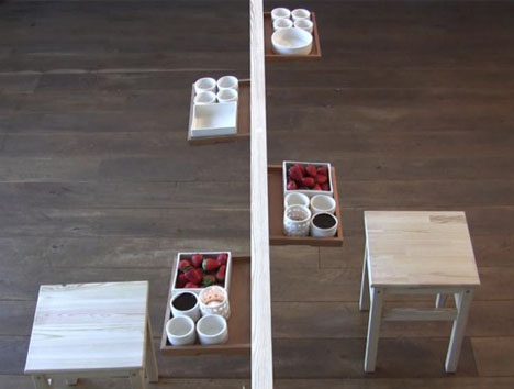 thin wood table design