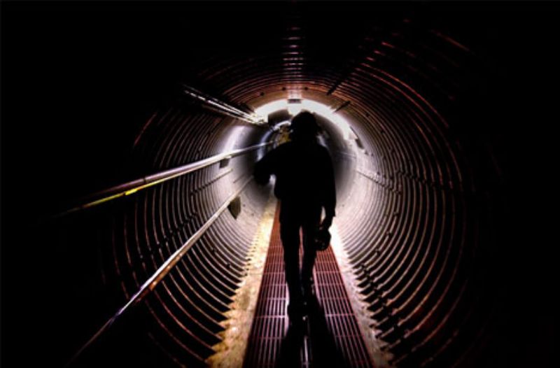 underground home missile silo tunnel