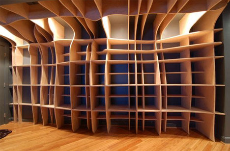 Custom Built In Wood Wall Shelves Designs Ideas On Dornob