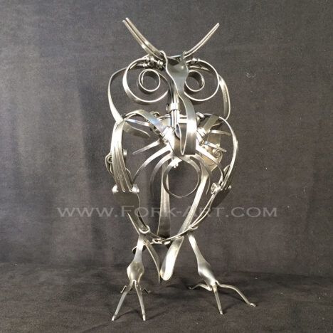 fork art owl