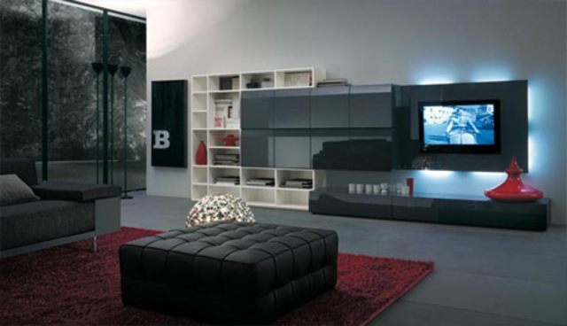 Space saving living room storage