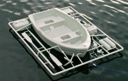 punch out DIY boat